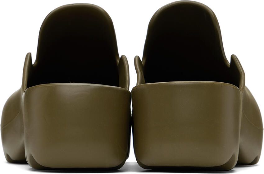 Bottega Veneta Khaki Flash Clogs