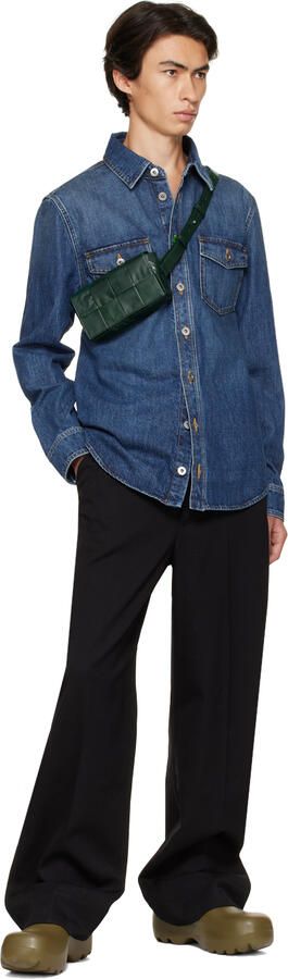 Bottega Veneta Khaki Flash Clogs - Picture 4