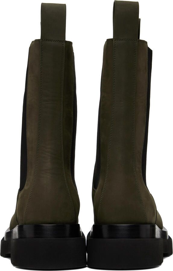 Bottega Veneta Khaki Lug Chelsea Boots - Picture 4