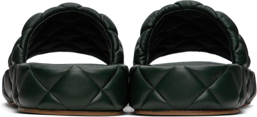 Bottega Veneta Khaki Padded Sandals