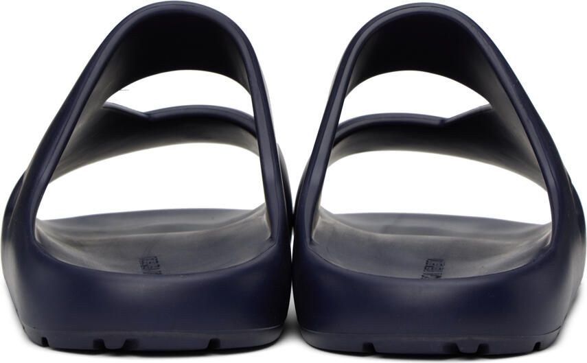 Bottega Veneta Navy Band Slides