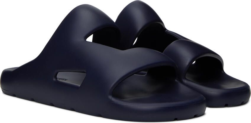 Bottega Veneta Navy Band Slides - Picture 2