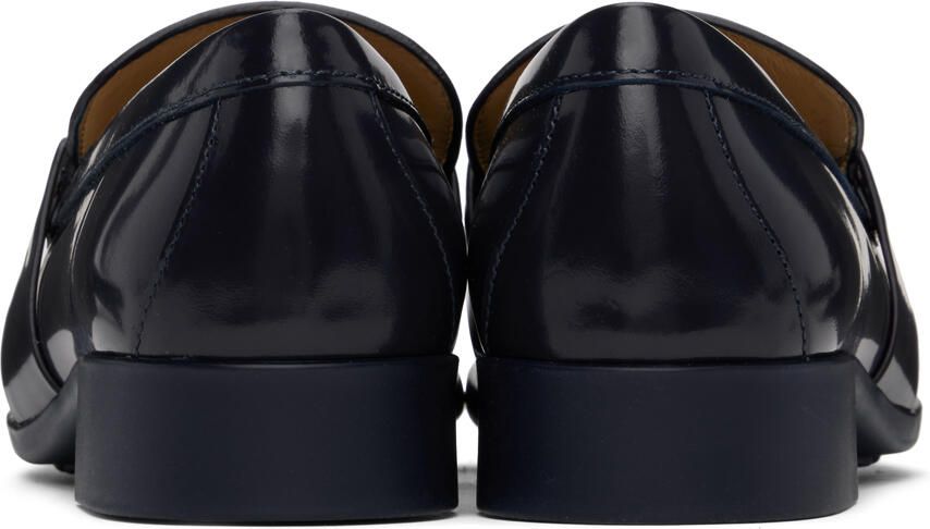 Bottega Veneta Navy Monsieur Loafers