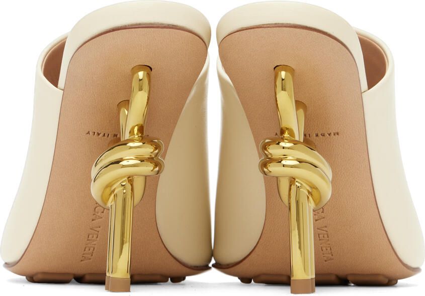 Bottega Veneta Off-White Knot Mules