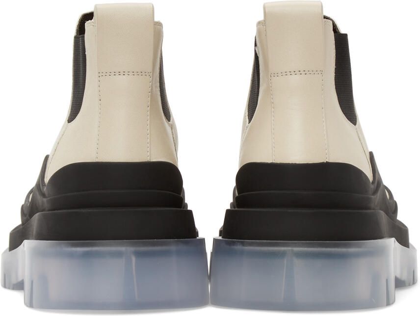Bottega Veneta Off-White Low 'The Tire' Chelsea Boots - Picture 2