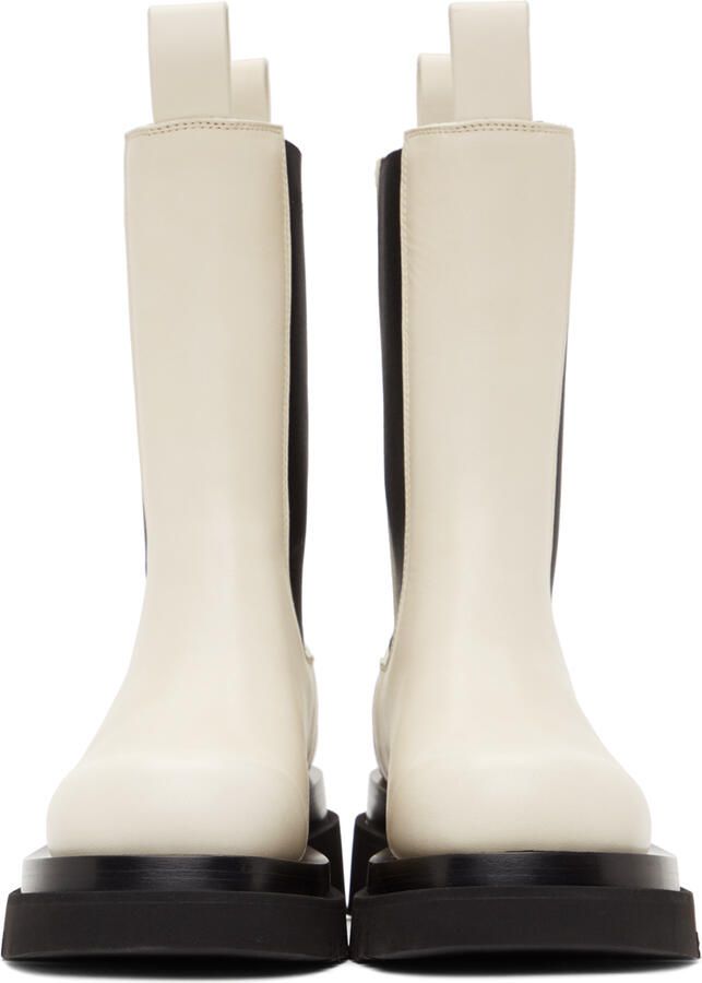 Bottega Veneta Off-White Lug Boots - Picture 5