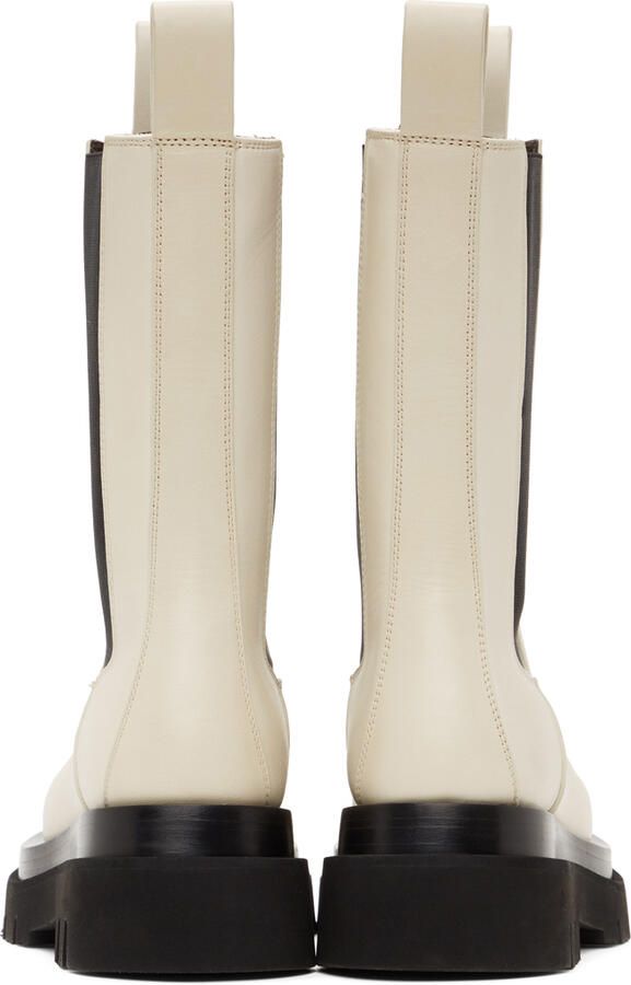 Bottega Veneta Off-White Lug Boots - Picture 3