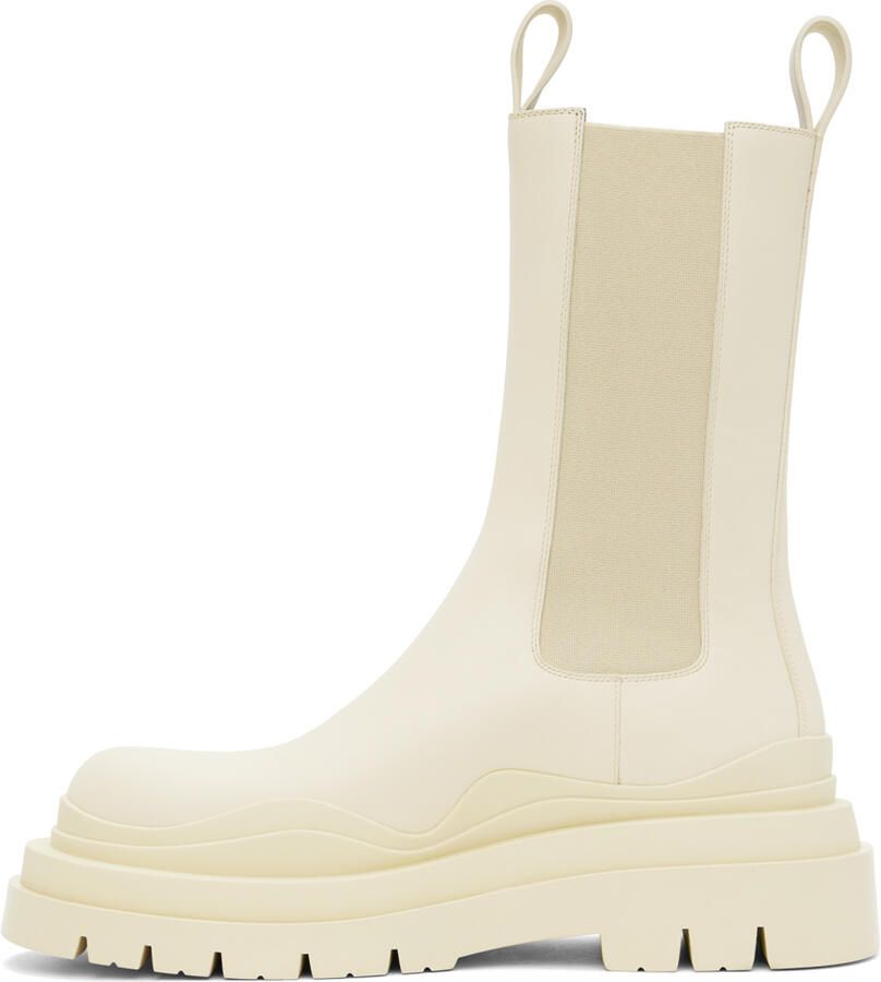 Bottega Veneta Off-White Lug Boots - Picture 2