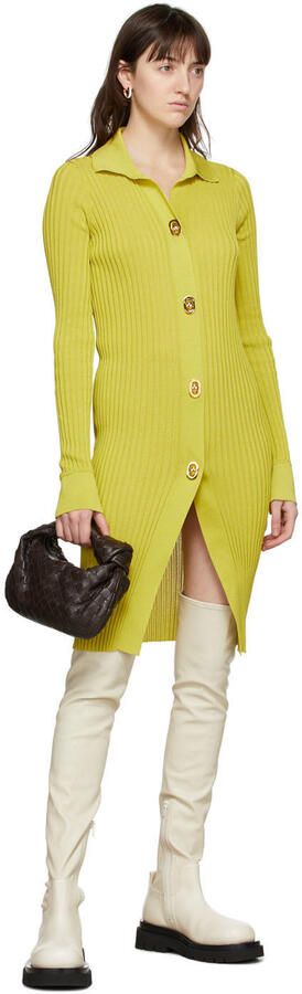 Bottega Veneta Off-White OTK Combat Tall Boots - Picture 4