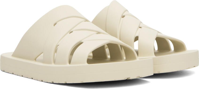 Bottega Veneta Off-White Slip-On Sandals - Picture 2
