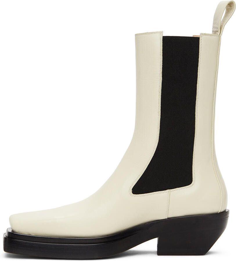 Bottega Veneta Off-White 'The Lean' Chelsea Boots