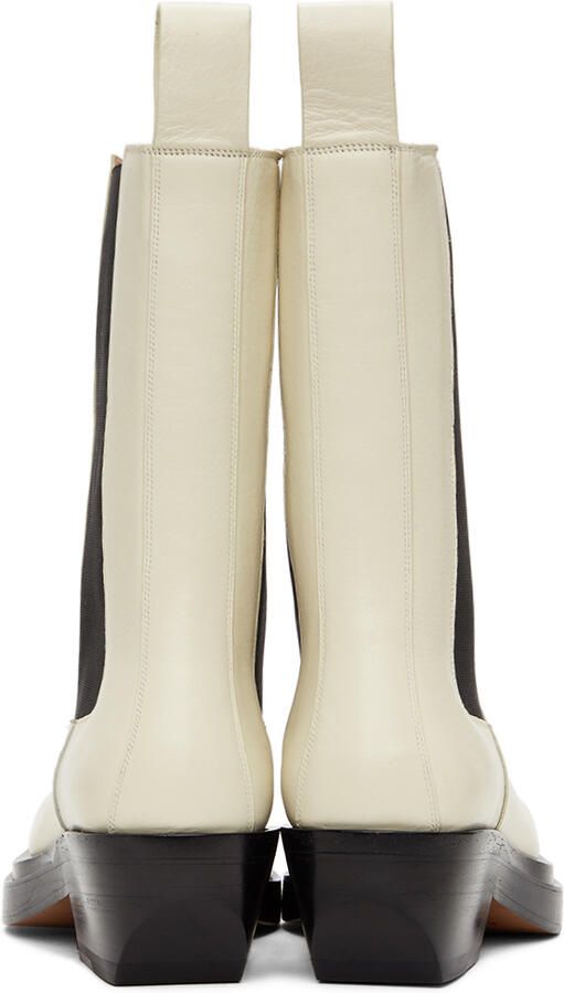 Bottega Veneta Off-White 'The Lean' Chelsea Boots - Picture 3