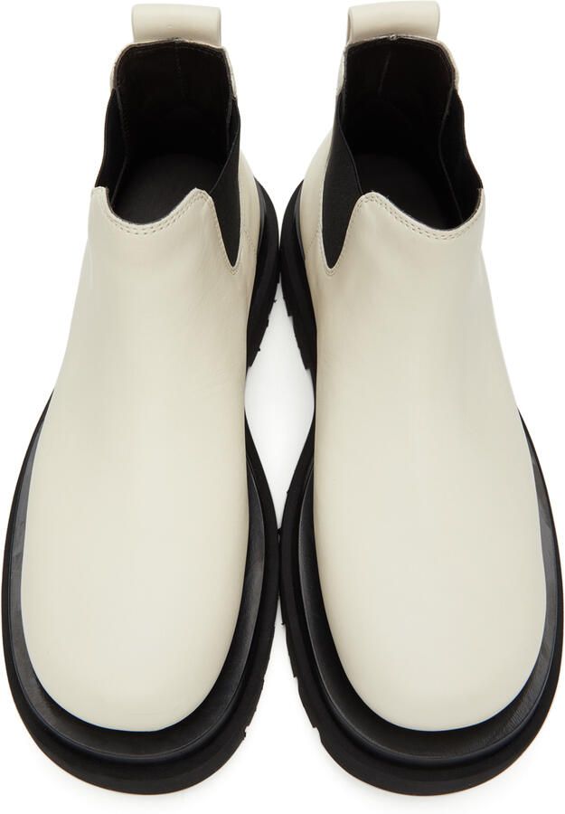 Bottega Veneta Off-White 'The Lug' Low Boots - Picture 2
