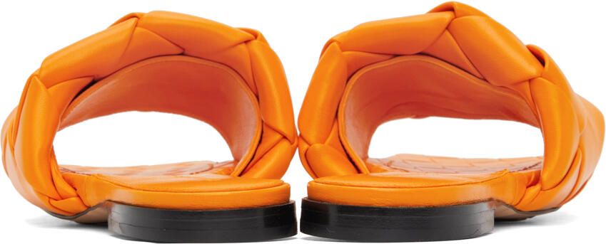 Bottega Veneta Orange Lido Sandals - Picture 2