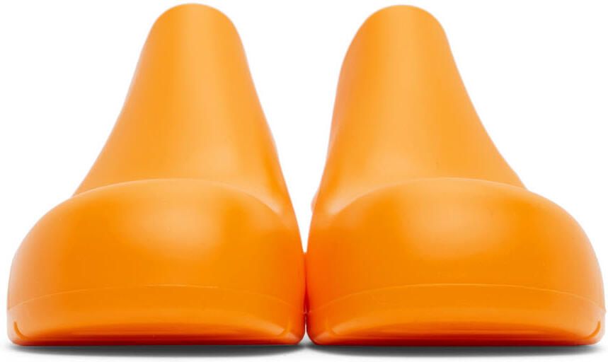 Bottega Veneta Orange Puddle Loafers - Picture 3