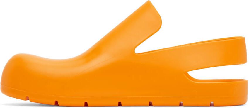 Bottega Veneta Orange Puddle Loafers - Picture 4