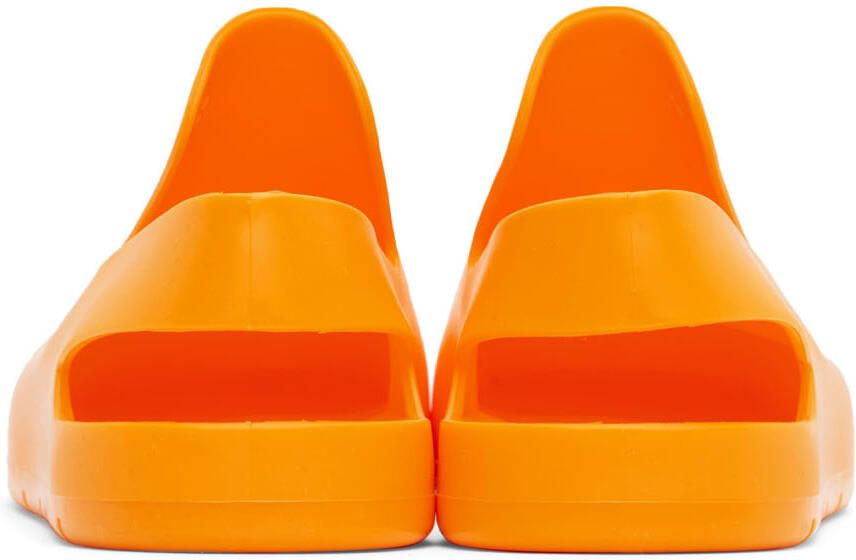 Bottega Veneta Orange Puddle Loafers - Picture 2