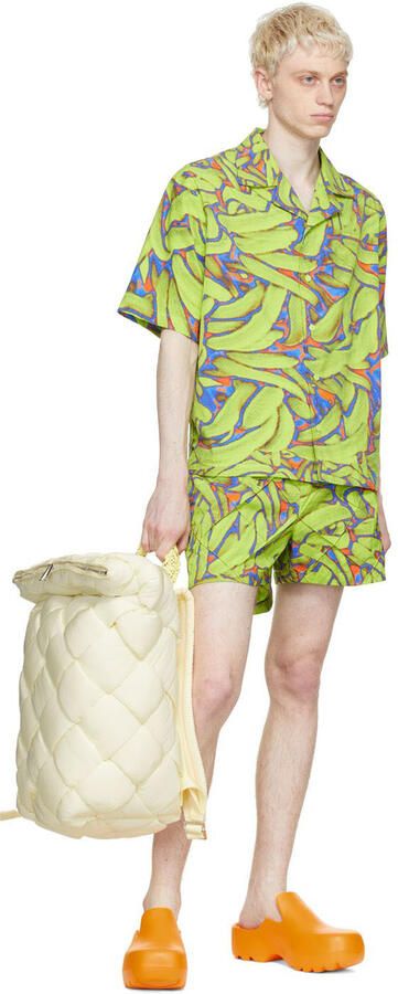 Bottega Veneta Orange Rubber Flash Clogs - Picture 4