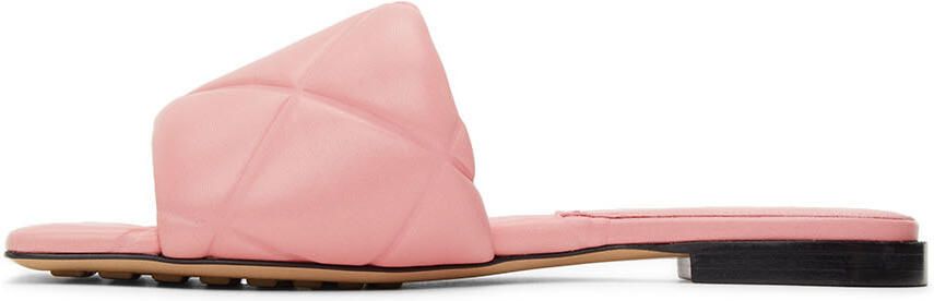 Bottega Veneta Pink Lido Flat Sandals - Picture 2