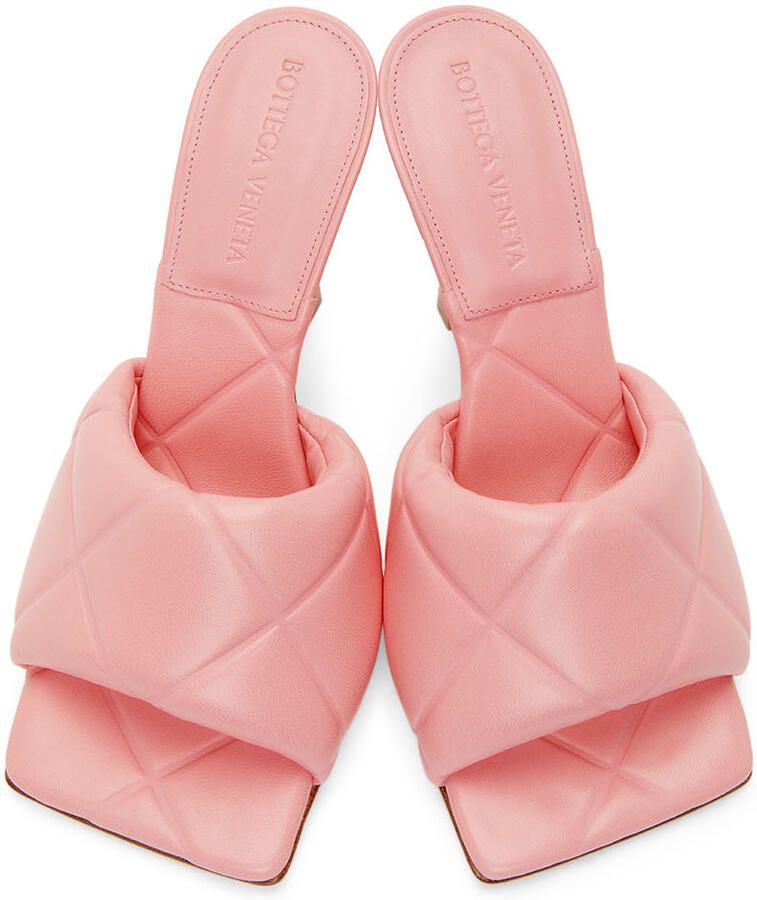 Bottega Veneta Pink Lido Sandals