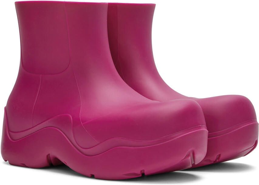 Bottega Veneta Pink Puddle Boots - Picture 3
