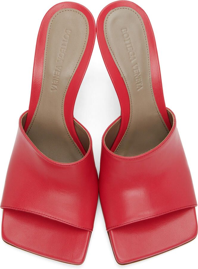 Bottega Veneta Pink Stretch Heeled Sandals