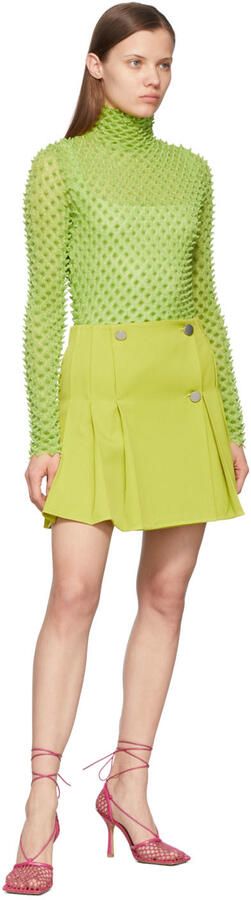 Bottega Veneta Pink Stretch Web Heels - Picture 4