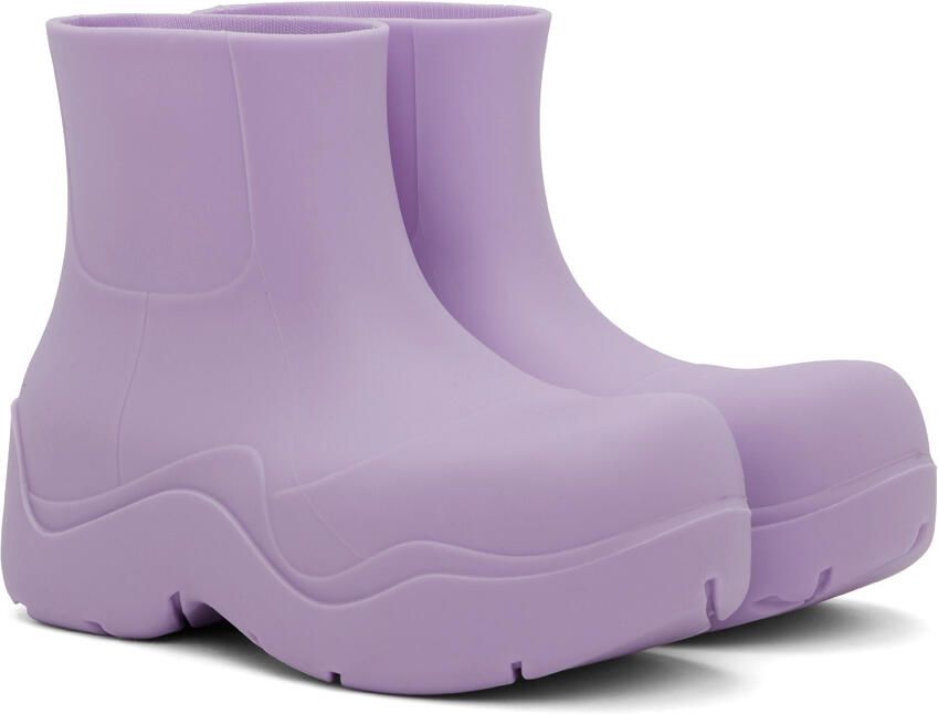 Bottega Veneta Purple Puddle Boots - Picture 2