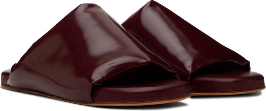 Bottega Veneta Red Cushion Mules - Picture 2