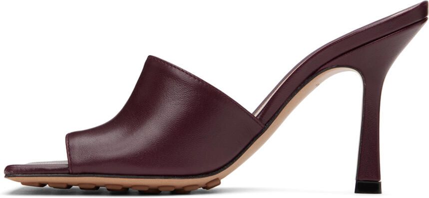 Bottega Veneta Red Stretch Heeled Mule - Picture 3