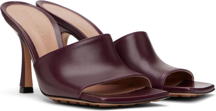 Bottega Veneta Red Stretch Heeled Mule - Picture 2