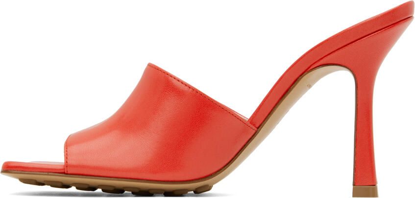 Bottega Veneta Red Stretch Heeled Mule - Picture 3