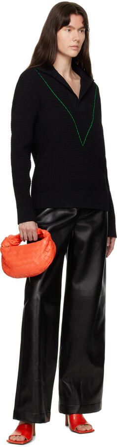 Bottega Veneta Red Stretch Heeled Mule - Picture 4