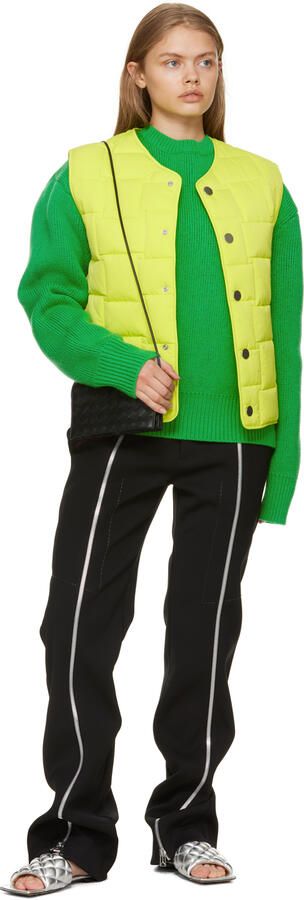 Bottega Veneta Silver Padded Flat Sandals