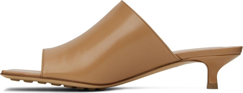 Bottega Veneta Tan Stretch Mules - Picture 3