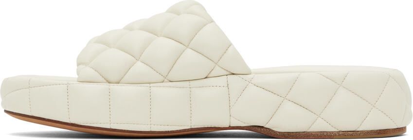 Bottega Veneta White Padded Sandals - Picture 4