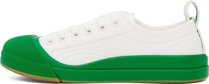 Bottega Veneta White Vulcan Sneakers - Picture 3