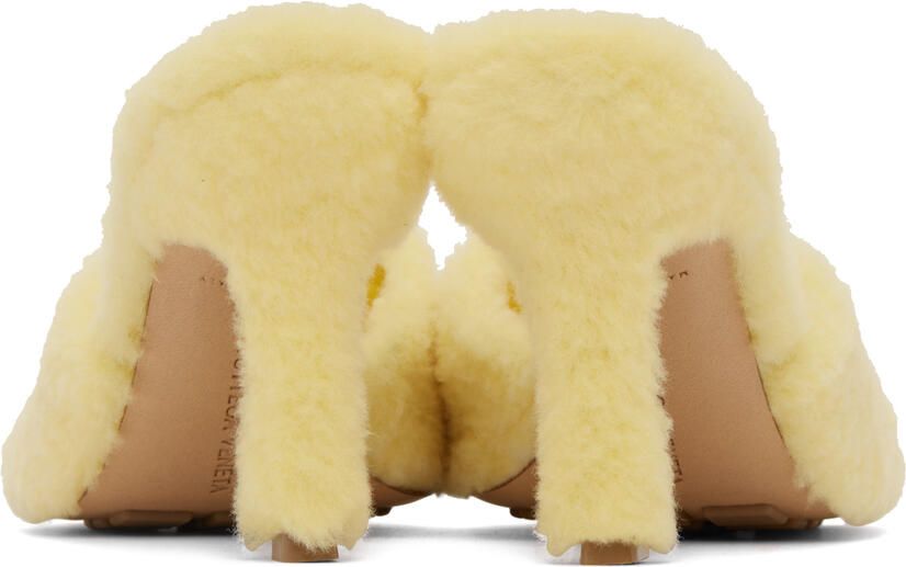 Bottega Veneta Yellow Stretch Heeled Sandals