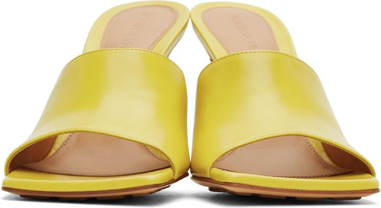 Bottega Veneta Yellow Stretch Heeled Sandals - Picture 3