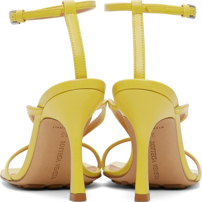 Bottega Veneta Yellow Stretch Sandals - Picture 4