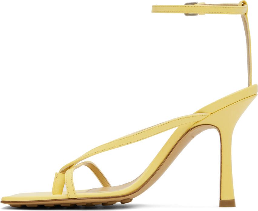 Bottega Veneta Yellow Stretch Sandals - Picture 2