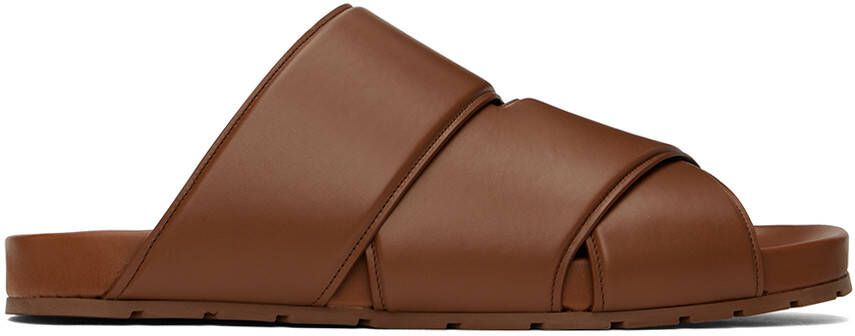 Bottega Veneta Brown Bridge Mule Sandals - Picture 4