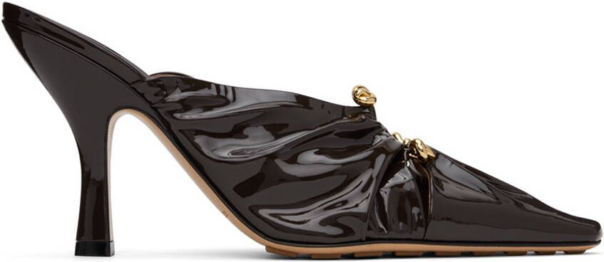 Bottega Veneta Brown Bunnie Mules - Picture 4