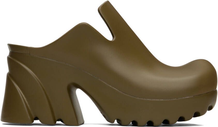 Bottega Veneta Brown Flash Clogs - Picture 4