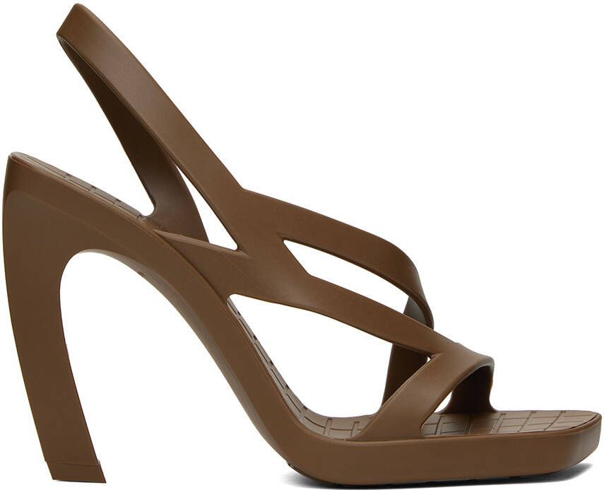 Bottega Veneta Brown Jimbo Heeled Sandals - Picture 4