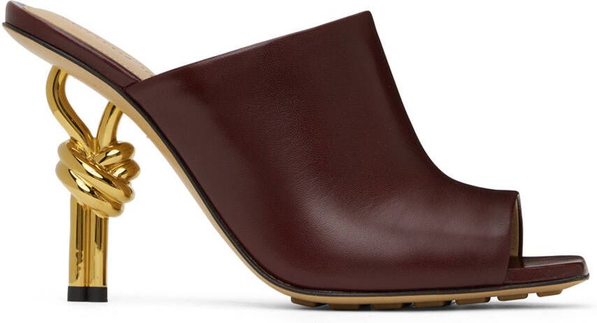 Bottega Veneta Brown Knot Mules - Picture 4