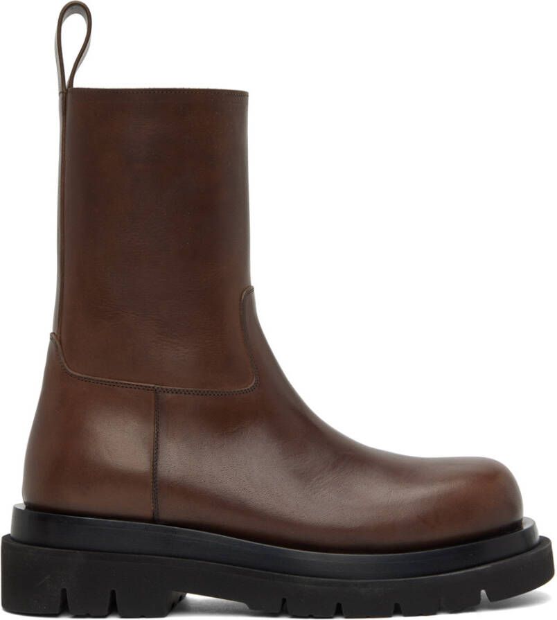 Bottega Veneta Brown Lug Boots