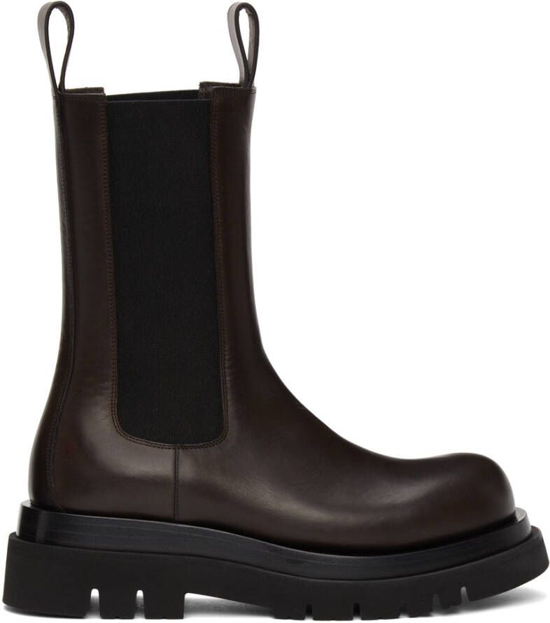Bottega Veneta Brown Medium 'The Lug' Chelsea Boots - Picture 5