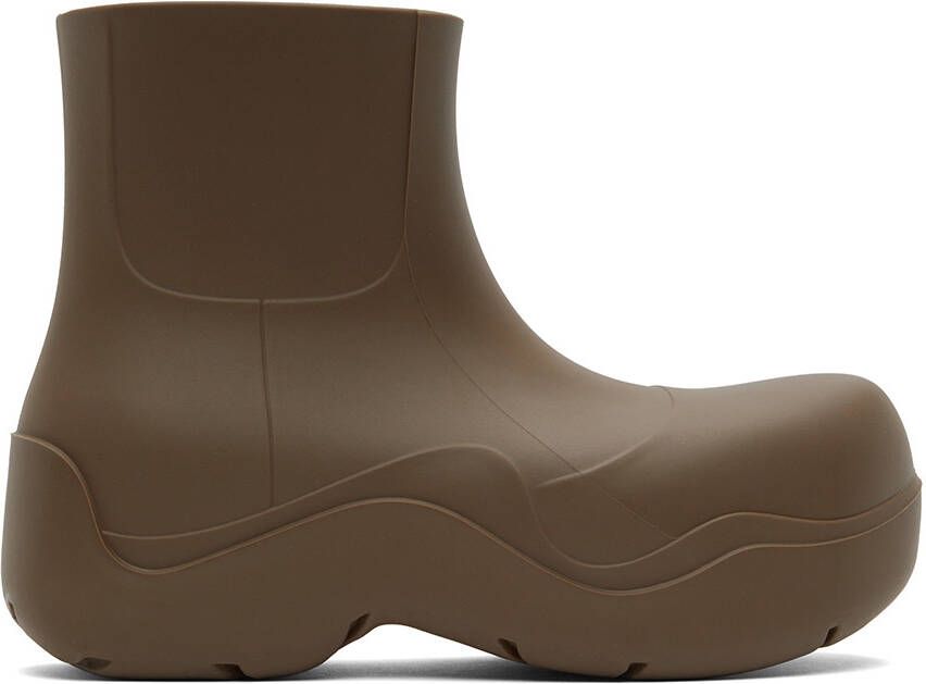 Bottega Veneta Brown Puddle Boots - Picture 5