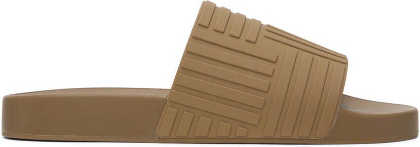 Bottega Veneta Brown Slider Sandals - Picture 5